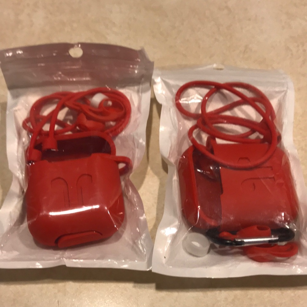 AirPods Red Case Accessories Kit Unisex - Picture 3 of 9